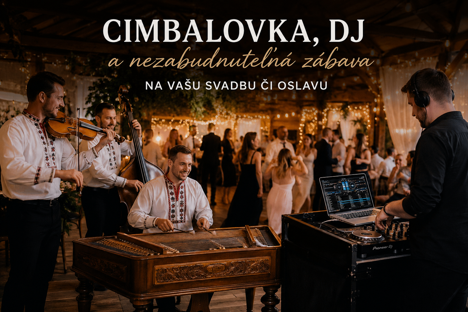 Cimbalovka, DJ alebo oboje? Ako vybrať hudbu na svadbu či oslavu